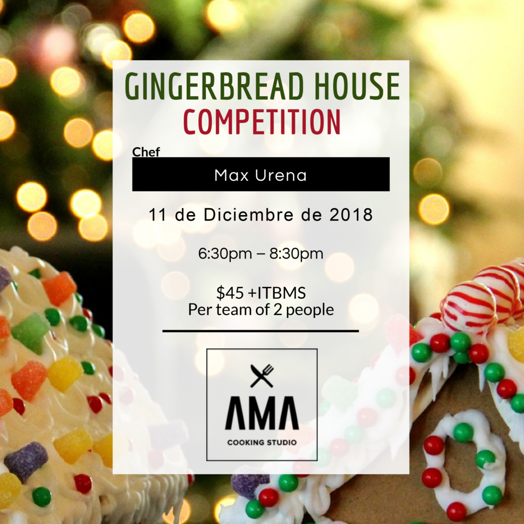 Gingerbread House Competition AMA Cooking Studio