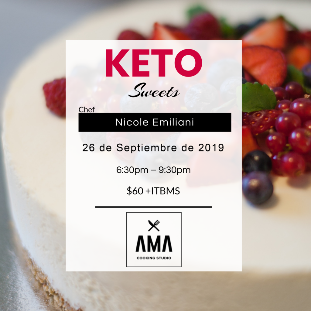 Keto Sweets AMA Cooking Studio